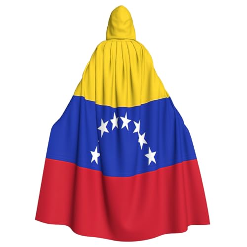 EnkzpoHen Kapuzenumhang mit Venezuela-Flagge, Unisex, Halloween, Maskerade, Cosplay von EnkzpoHen