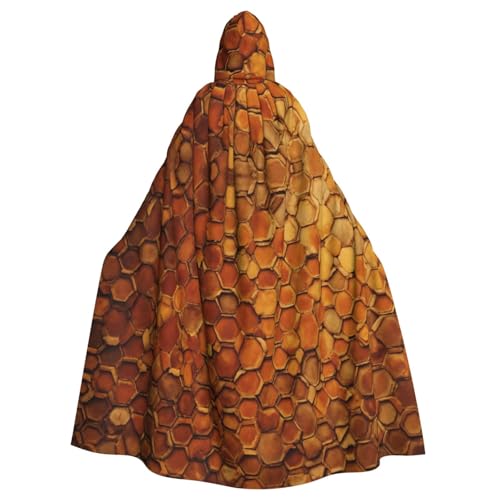 EnkzpoHen Kapuzenumhang mit Weinkorkdruck, Unisex, Halloween, Maskerade, Cosplay von EnkzpoHen