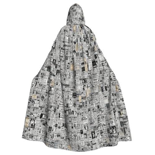 EnkzpoHen Kapuzenumhang mit Zeitungsaufdruck, Unisex, Halloween, Maskerade, Cosplay EnkzpoHen Kapuzenumhang mit Zeitungsaufdruck, Unisex, Halloween, Maskerade, Cosplay von EnkzpoHen