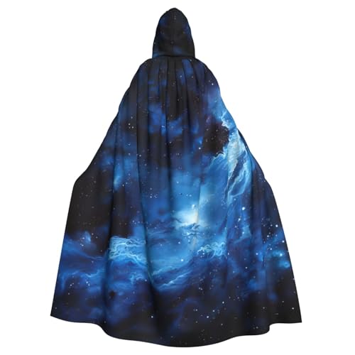 EnkzpoHen Kapuzenumhang mit blauem Galaxie-Druck, Unisex, Halloween, Maskerade, Cosplay EnkzpoHen Kapuzenumhang mit blauem Galaxie-Druck, Unisex, Halloween, Maskerade, Cosplay von EnkzpoHen