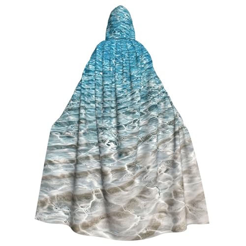 EnkzpoHen Kapuzenumhang mit klarem Meerwasserdruck, Unisex, Halloween, Maskerade, Cosplay von EnkzpoHen