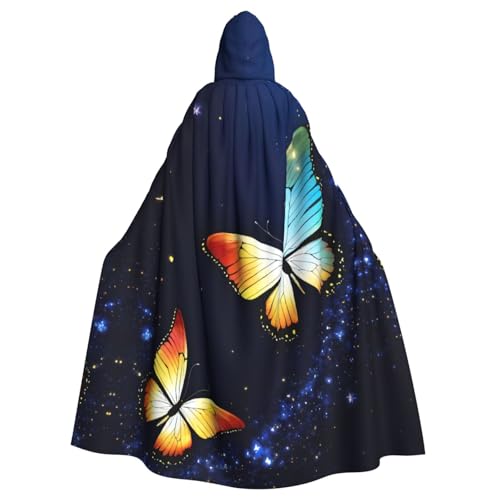 EnkzpoHen Kapuzenumhang mit niedlichem Schmetterlings-Aufdruck, Unisex, Halloween, Maskerade, Cosplay EnkzpoHen Kapuzenumhang mit niedlichem Schmetterlings-Aufdruck, Unisex, Halloween, Maskerade, Cosplay von EnkzpoHen