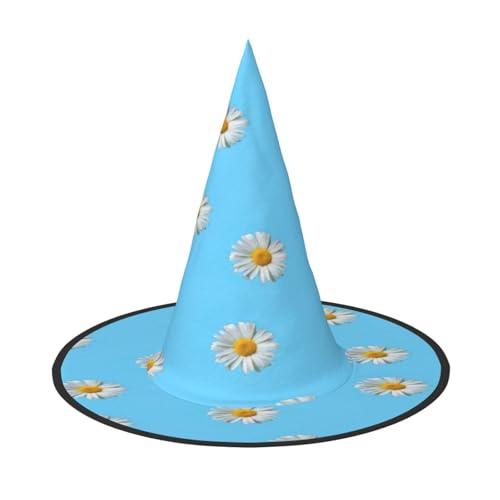 EnkzpoHen Kleiner Gänseblümchen-Druck, Halloween-Zaubererhut, bequem, leicht, Festivals, Party, Kopfbedeckung EnkzpoHen Kleiner Gänseblümchen-Druck, Halloween-Zaubererhut, bequem, leicht, Festivals, Party, Kopfbedeckung von EnkzpoHen