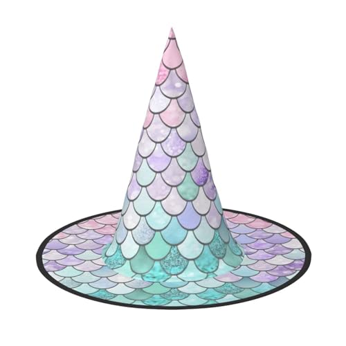 EnkzpoHen Meerjungfrauenhut, Pastellrosa, Lila, Aqua-Tee-Druck, Halloween, Zaubererhut, bequem, leicht, Festivals, Party, Kopfbedeckung EnkzpoHen Meerjungfrauenhut, Pastellrosa, Lila, Aqua-Tee-Druck, Halloween, Zaubererhut, bequem, leicht, Festivals, Party, Kopfbedeckung von EnkzpoHen