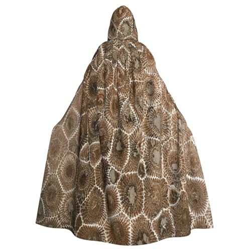 EnkzpoHen Petoskey Kapuzenumhang mit Steindruck, Unisex, Halloween, Maskerade, Cosplay von EnkzpoHen