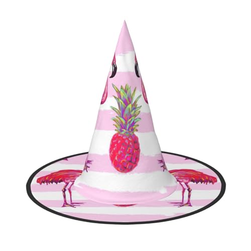EnkzpoHen Sommer-Hut mit tropischem Flamingo und Ananas, Halloween-Zaubererhut, bequem, leicht, für Festivals, Partys, Kopfbedeckung EnkzpoHen Sommer-Hut mit tropischem Flamingo und Ananas, Halloween-Zaubererhut, bequem, leicht, für Festivals, Partys, Kopfbedeckung von EnkzpoHen