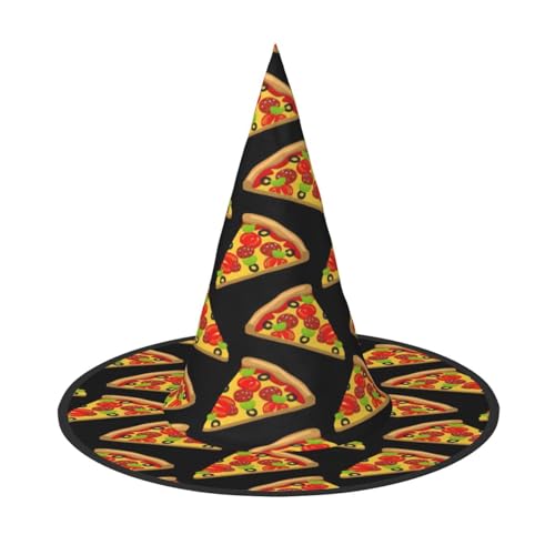 EnkzpoHen Tasty Pizza Print Halloween Zauberer Hut, bequem, leicht, Festivals Party Kopfbedeckung Zubehör EnkzpoHen Tasty Pizza Print Halloween Zauberer Hut, bequem, leicht, Festivals Party Kopfbedeckung Zubehör von EnkzpoHen