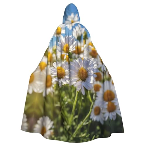 EnkzpoHen Umhang mit Kapuze und Gänseblümchen-Motiv, Unisex, Halloween, Maskerade, Cosplay von EnkzpoHen