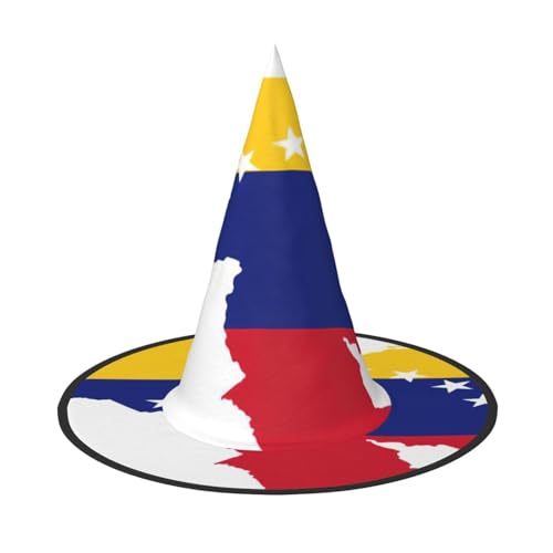 EnkzpoHen Venezuela-Flaggen-Druck, Halloween-Zaubererhut, bequem, leicht, Festivals, Party, Kopfbedeckung EnkzpoHen Venezuela-Flaggen-Druck, Halloween-Zaubererhut, bequem, leicht, Festivals, Party, Kopfbedeckung von EnkzpoHen