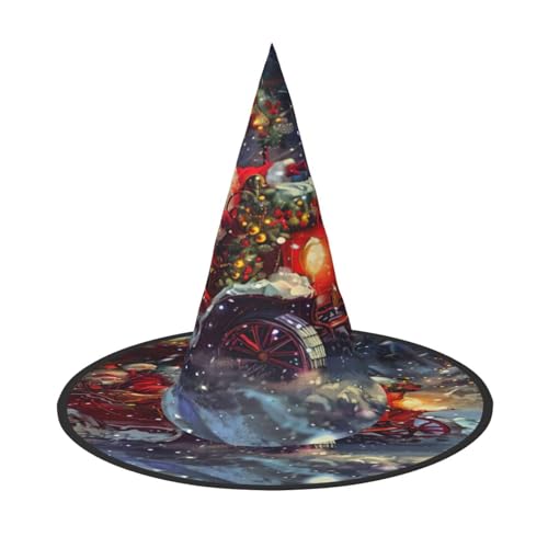 EnkzpoHen Weihnachtstags-Druck, Halloween-Zaubererhut, bequem, leicht, Festivals, Party, Kopfbedeckung EnkzpoHen Weihnachtstags-Druck, Halloween-Zaubererhut, bequem, leicht, Festivals, Party, Kopfbedeckung von EnkzpoHen
