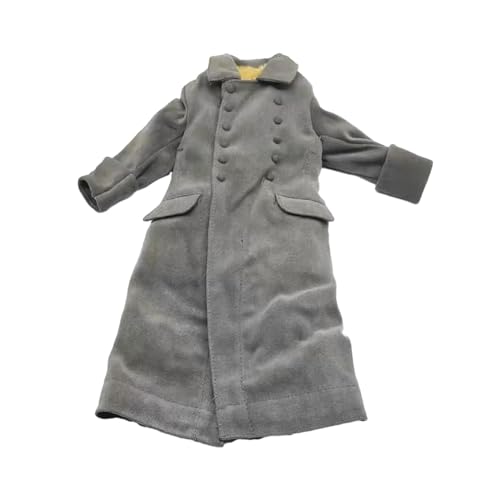 Enshey Winter Trenchcoat für 12 BJD - Handgefertigte Modekleidung für 1/6 Miniaturfiguren von Enshey