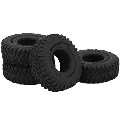 RC Autoreifenhaut, Schwarze Reifenhaut Guter Grip Abriebfestigkeit 54mm Durchmesser Einfache Installation für Axial Scx24 90084 RC Autoreifenhaut, Schwarze Reifenhaut Guter Grip Abriebfestigkeit 54mm Durchmesser Einfache Installation für Axial Scx24 90084 von Entatial