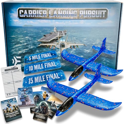Carrier Landing Pursuit - Marine-Luftfahrt-Spiel mit Schaumstoffgleitern, Flugzeugträger-Herausforderung, Flugzeuggleiter, Modellflugzeuge, fliegende weiche Flugzeuge, Neuheit Brettspiele Carrier Landing Pursuit - Marine-Luftfahrt-Spiel mit Schaumstoffgleitern, Flugzeugträger-Herausforderung, Flugzeuggleiter, Modellflugzeuge, fliegende weiche Flugzeuge, Neuheit Brettspiele von EntireFlight