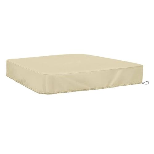 Sandkastenabdeckung Beige Sandkastenabdeckung, einfache Installation, leicht zu reinigen, aus 190T-Material for den Garten(180x180x20cm) von EnxJire