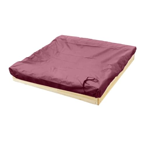 Sandkastenabdeckung Quadratische Staubschutzhülle for den Sandkasten im Gartenhof, multifunktionale, staubdichte und wasserdichte Oxford-Überdachung mit Kordelzug(Color 3,150x150x20cm) von EnxJire