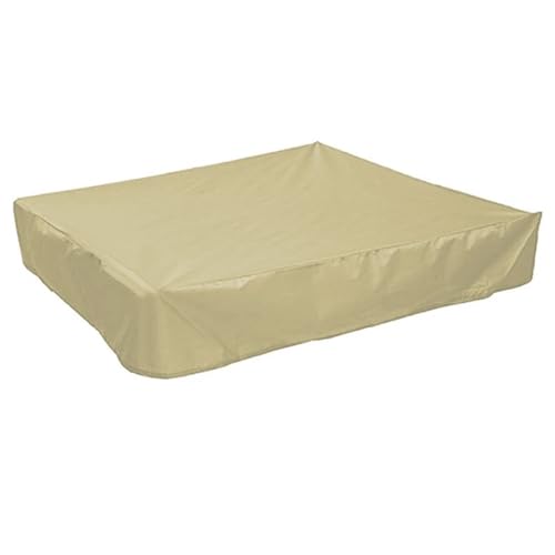 Sandkastenabdeckung Quadratische Staubschutzhülle for den Sandkasten im Gartenhof, multifunktionale, staubdichte und wasserdichte Oxford-Überdachung mit Kordelzug(Color 7,120x120x20cm) von EnxJire