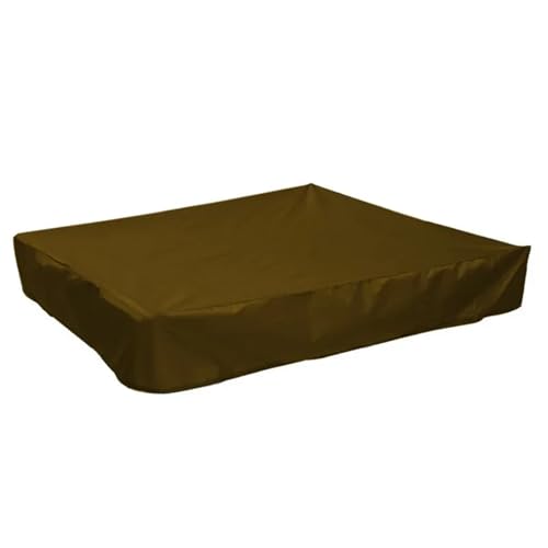 Sandkastenabdeckung Sandkastenabdeckung, schützende Staubabdeckung, wasserdicht, for den Innenhof, quadratischer Schatten(Coffee,180x180x20cm) von EnxJire