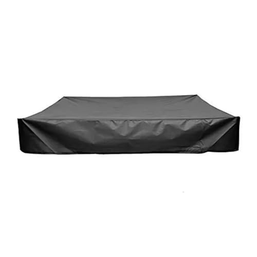 Sandkastenabdeckung Sandkastenabdeckung, schützende Staubabdeckung, wasserdicht, for den Innenhof, quadratischer Schatten(Gray,150x150x20cm) von EnxJire