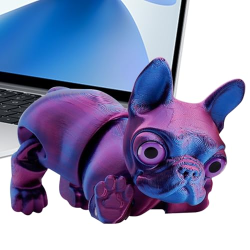 Eoixuqba 3D Gedruckte Spielzeuge | 3D Gelenkiger Bulldogge Deko,Stressabbau Zappelfigur Für Schreibtisch Ostern Weihnachten Party Deko Geburtstag von Eoixuqba