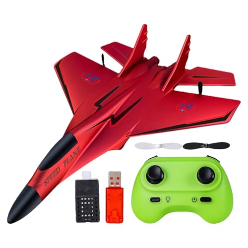 Eoixuqba Ferngesteuertes Flugzeug, Kampfflugzeug-Modellspielzeug,2,4 GHz RC Kampfflugzeug Spielzeug Modell Spielzeug | Schaumstoff-Flugzeugspielzeug, zurückziehbares Flugzeugmodell mit Licht für von Eoixuqba