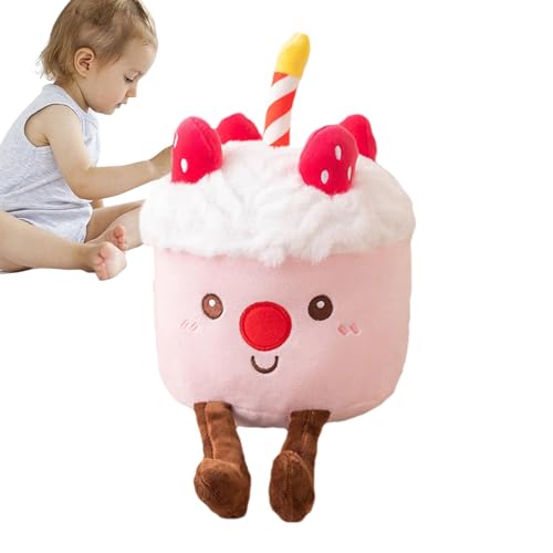 Eoixuqba Geburtstagskuchen Plüsch, 23cm Weiches Geburtstagskuchen Plüschkissen, Geburtstagskuchen Lebensmittelplüsch, Kuschelige Sofadekoration, Süßes Smile Kuchenkissen, Raumdekoration Eoixuqba Geburtstagskuchen Plüsch, 23cm Weiches Geburtstagskuchen Plüschkissen, Geburtstagskuchen Lebensmittelplüsch, Kuschelige Sofadekoration, Süßes Smile Kuchenkissen, Raumdekoration von Eoixuqba