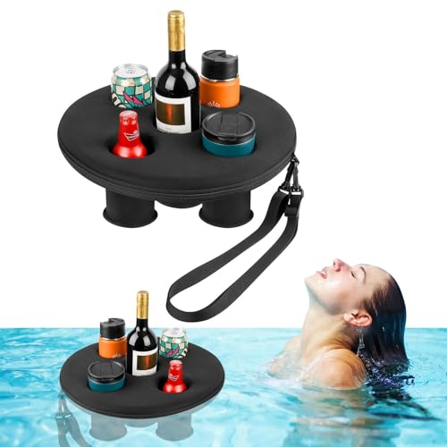 Eoixuqba Schwimmender Getränkehalter - Schwimmendes Tablett Mit 5 Löchern, Pool Getränkehalter Für Pool, Schwimmender Getränkehalter Für Pool,See,Fluss Eoixuqba Schwimmender Getränkehalter - Schwimmendes Tablett Mit 5 Löchern, Pool Getränkehalter Für Pool, Schwimmender Getränkehalter Für Pool,See,Fluss von Eoixuqba