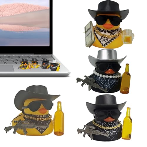 Eojpdji Cowboy Enten Figuren,4er-Set Witzige Armaturenbrett Dekoration | Lustiges Sammlerstück Enten für Auto, Schreibtisch, Bücherregal, Party, , Esstisch, Nachttisch und Schwimmbad Eojpdji Cowboy Enten Figuren,4er-Set Witzige Armaturenbrett Dekoration | Lustiges Sammlerstück Enten für Auto, Schreibtisch, Bücherregal, Party, , Esstisch, Nachttisch und Schwimmbad von Eojpdji