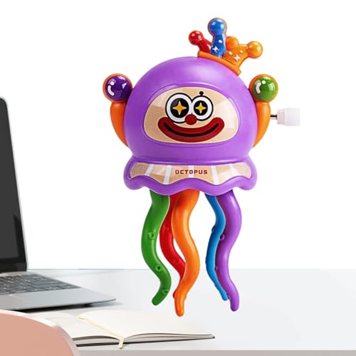 Eojpdji Elektrischer Oktopus Spielzeug - Selbstfahrende Action Clown Octopus - Aufziehspielzeug Für Mädchen Kindergarten Wohnzimmer Kinderzimmer Schule Reisen von Eojpdji