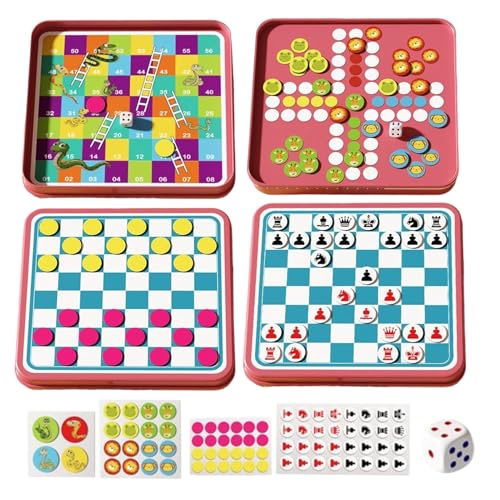 Eojpdji Magnetisches Schachspiel Für Kinder - Tragbar 4-in-1 Magnet Schach,Lernspielzeug Für Tischhobby Familienzeit Geburtstag Weihnachten Ostern Eojpdji Magnetisches Schachspiel Für Kinder - Tragbar 4-in-1 Magnet Schach,Lernspielzeug Für Tischhobby Familienzeit Geburtstag Weihnachten Ostern von Eojpdji