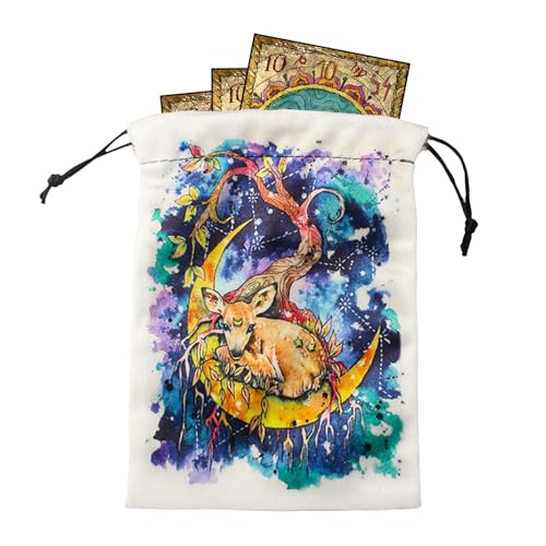 Eojpdji Tarotbeutel Und Beutel | Aufbewahrungsbeutel Für Tarotkarten Mit Zugband - Aufbewahrung Für Spielzeug Auto Zuhause Outdoor Küche Büro Camping Wohnheim Klassenzimmer Schrank Garten von Eojpdji