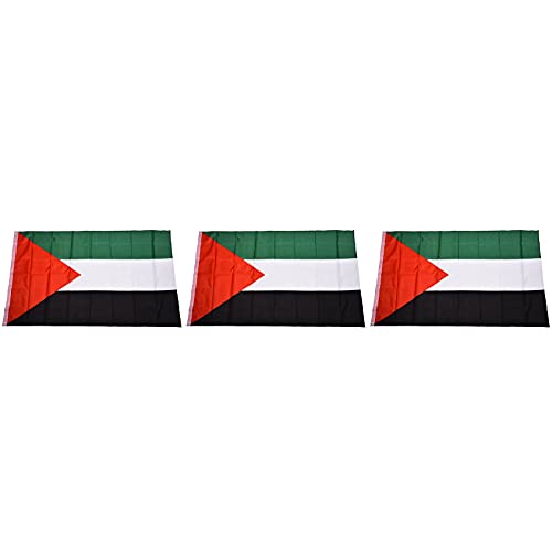 Eoslcusmvl 3X Palaestina Nationalflagge 5ft x 3ft von Eoslcusmvl