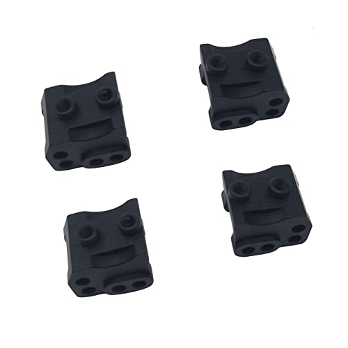 Eoslcusmvl 4 StüCke CNC Aluminium Vorne Hinten Unten StoßDäMpfer Link Mount für RC 1/10 Rock Car Axial SCX10-II 90046 90047 AR44 Achse, Schwarz von Eoslcusmvl