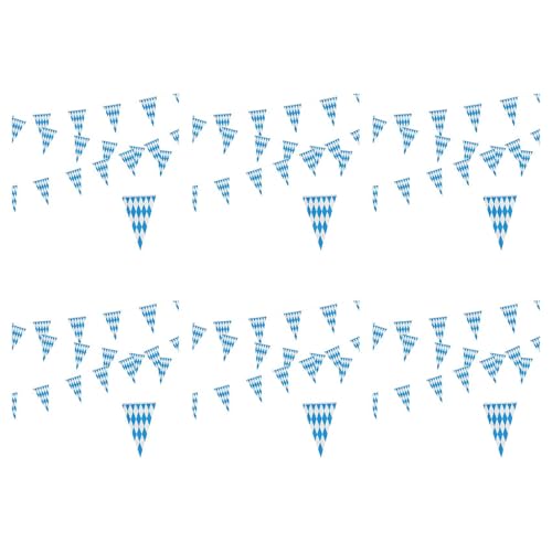 Eoslcusmvl 6Stück 10M Bayerische Girlande Dekoration Oktoberfest Oktoberfest Wimpel Bayerische Banner Foto Prop von Eoslcusmvl