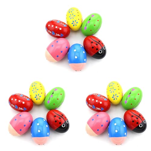 Eoslcusmvl Set Von 18 Percussion Musical Ei Maracas Egg Shakers Fuer Kinder Eoslcusmvl Set Von 18 Percussion Musical Ei Maracas Egg Shakers Fuer Kinder von Eoslcusmvl