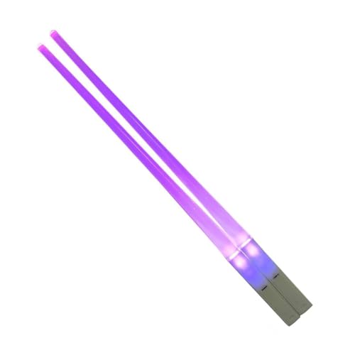 Epdpekc Essstäbchen, Stäbchen, Essstäbchen, 9 Farbvarianten LED-Stäbchen, Lustige und Coole Lichtschwert-Stäbchen von Epdpekc