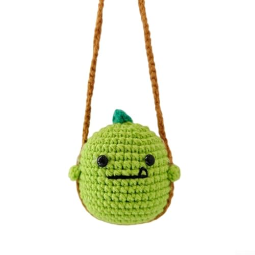 Charming Animal Themed Crochet Pendant for Car Rearview Mirror Unique Accessory (Little Dinosaurier) von EpheyFIF