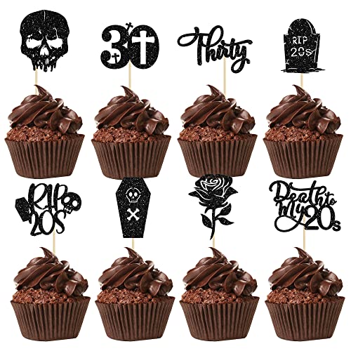 Cupcake-Topper 'Death to My 20s' - RIP Birthday Party Dekorationen für Männer und Frauen - 30. Geburtstag Cupcake-Topper 'Death to My 20s' - RIP Birthday Party Dekorationen für Männer und Frauen - 30. Geburtstag von Ephlyn