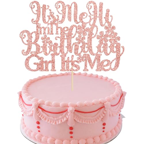 Ephlyn Tortenaufsatz mit Aufschrift "It's Me Hi I'm the Birthday Girl It's Me", lustige Geburtstagstortendekoration für Mädchen, Geburtstagsparty, Hip-Hop-Sänger, Geburtstagsparty-Dekorationen, Ephlyn Tortenaufsatz mit Aufschrift "It's Me Hi I'm the Birthday Girl It's Me", lustige Geburtstagstortendekoration für Mädchen, Geburtstagsparty, Hip-Hop-Sänger, Geburtstagsparty-Dekorationen, von Ephlyn