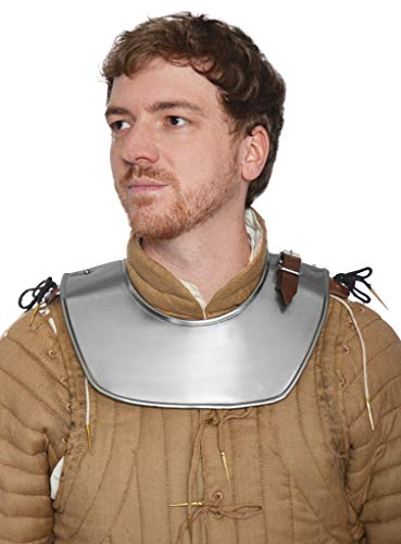 Epic Armoury 20020156 Soldaten Gorget – polierter Stahl – L/XL Halsarmierung, Unisex Erwachsene Epic Armoury 20020156 Soldaten Gorget – polierter Stahl – L/XL Halsarmierung, Unisex Erwachsene von Epic Armoury