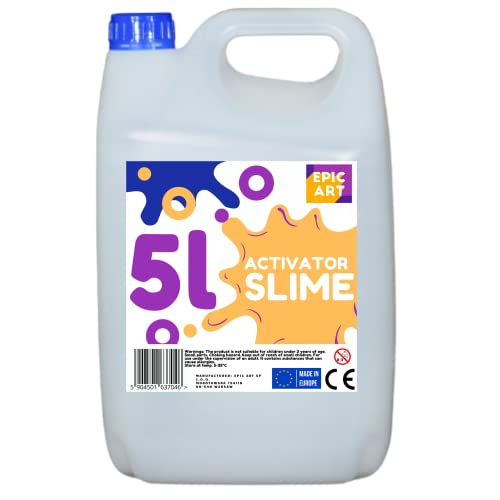 Epic Art Flüssiger Aktivator für Slime 5L Schleim-Aktivator 5000ml Slime Dekoration DIY (Schleim-Aktivator 5L) von Epic Art