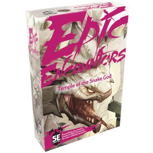 Epic Encounters: Temple of the Snake God RPG Fantasy Roleplaying Tabletop Game with 20 Detailed Miniatures, Double-Sided Game Mat, & Game Master Adventure Book with Monster Stats, 5E Compatible von Steamforged Games