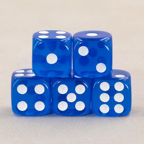 Epic Forge 5 Würfel, 6 Seiten, Blau, transparent Epic Forge 5 Würfel, 6 Seiten, Blau, transparent von Epic Forge