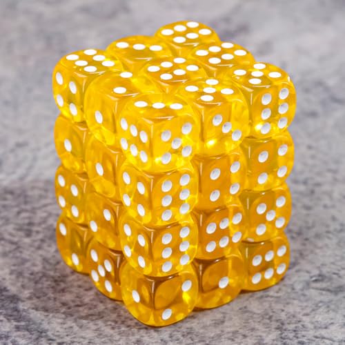 Epic Forge - 6-seitige Würfel, 36 Würfel, Gelb von Epic Forge
