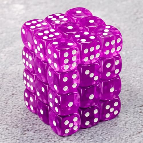Epic Forge - 6-seitige Würfel – Set mit 36 Würfeln – Violett transparent Epic Forge - 6-seitige Würfel – Set mit 36 Würfeln – Violett transparent von Epic Forge