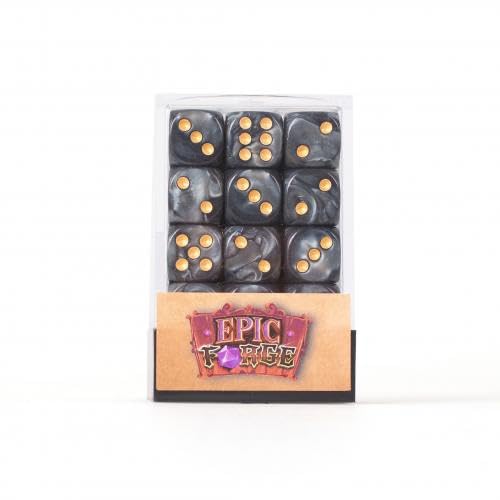 Epic Forge 611338d Würfel, 6 Seiten, 12 mm, Schwarz, 36 Würfel, 6 Seiten, 12 mm, Schwarz Epic Forge 611338d Würfel, 6 Seiten, 12 mm, Schwarz, 36 Würfel, 6 Seiten, 12 mm, Schwarz von Epic Forge