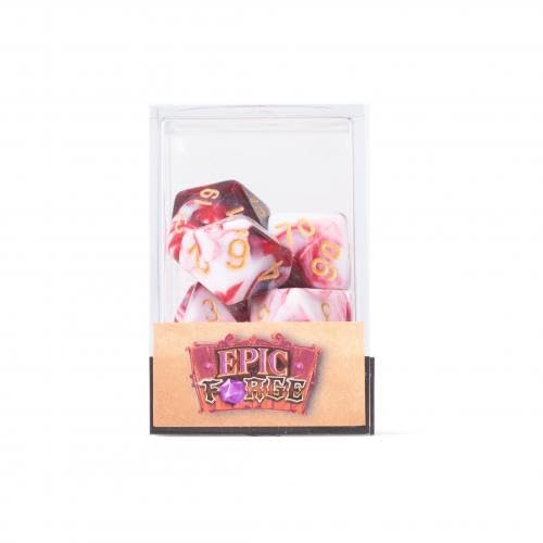 Epic Forge 7 Würfel Multiformat - Cherry Cream von Epic Forge