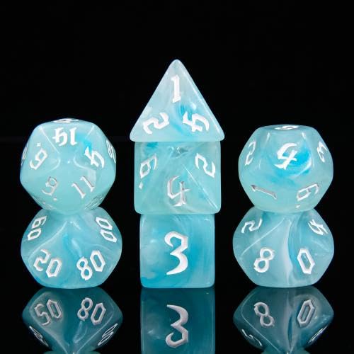 Epic Forge 7-teiliges Würfel-Set – Weiße Wolke von Epic Forge