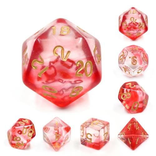 Epic Forge Set mit 7 Multiformat-Würfeln mit Box – Crimson Light Epic Forge Set mit 7 Multiformat-Würfeln mit Box – Crimson Light von Epic Forge