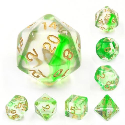 Epic Forge Set mit 7 Multiformat-Würfeln mit Box – Green Ripples Epic Forge Set mit 7 Multiformat-Würfeln mit Box – Green Ripples von Epic Forge
