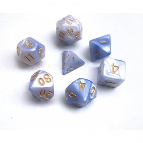Epic Forge Set mit 7 Würfeln, Hellblau und Weiß Epic Forge Set mit 7 Würfeln, Hellblau und Weiß von Epic Forge